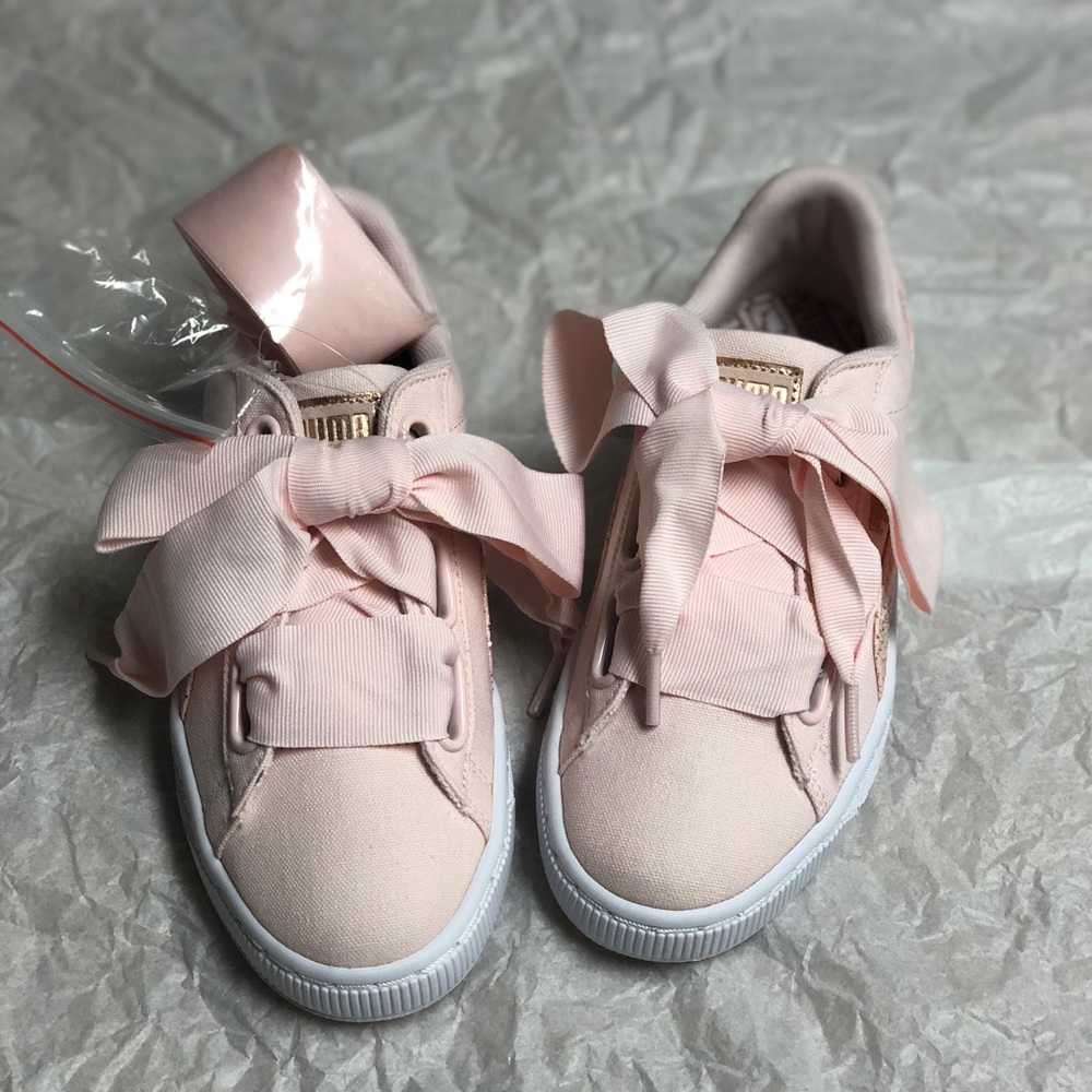 Puma Basket Heart Canvas Sneakers